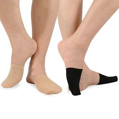 TeeHee Womens Seamless Toe Topper Liner Socks 5-Pack with Non-Skid Bottom (Pale Beige-Black)